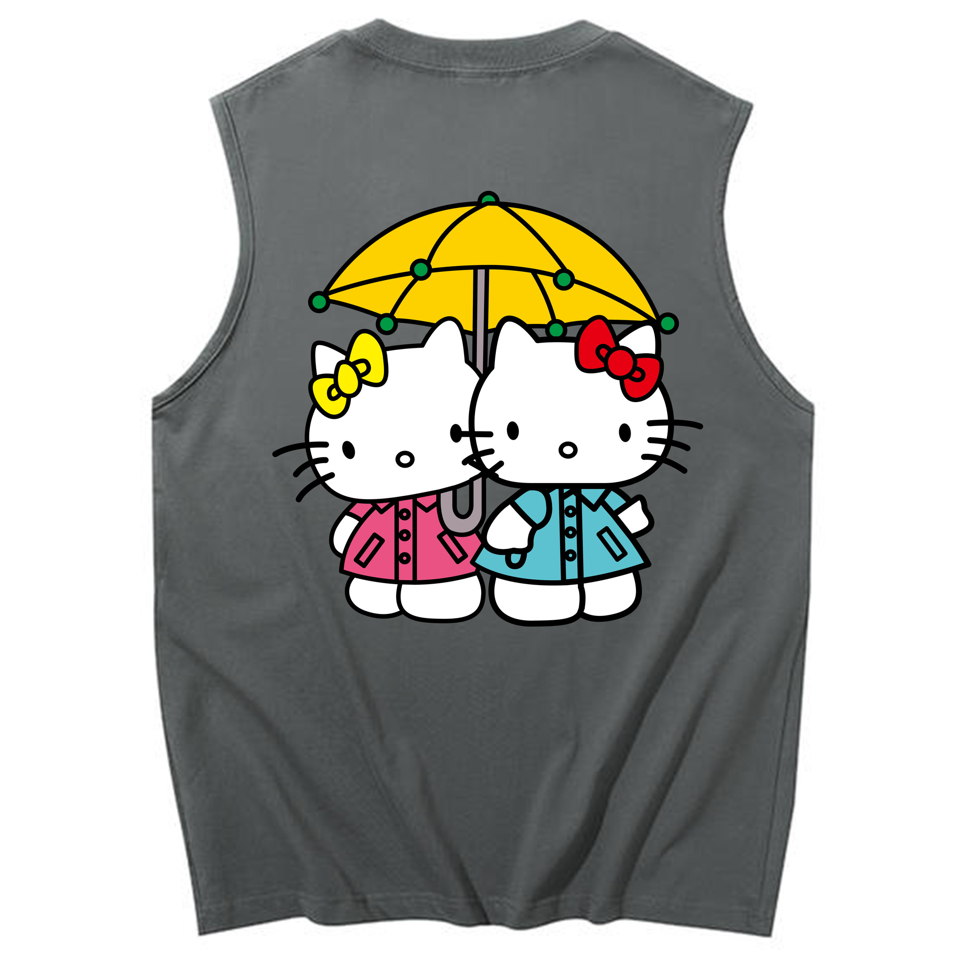（画像用） Hello Kitty ハローキティ コットン100％タンクトップ（背面プリント）